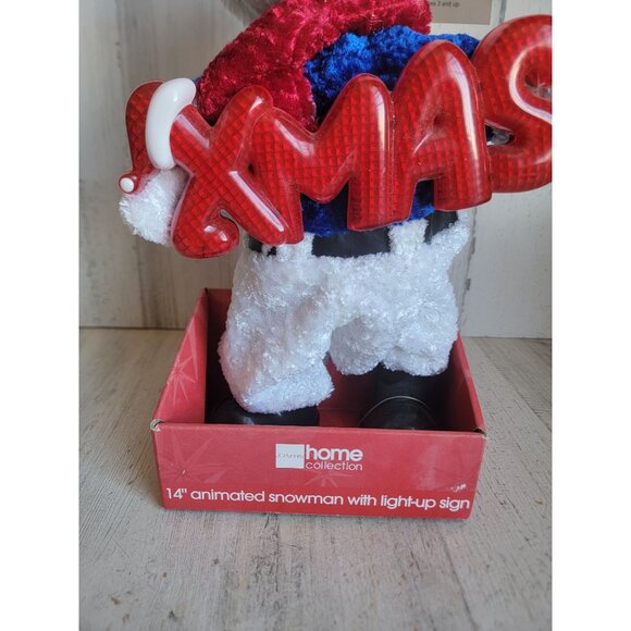 Snowman animated light up Xmas home decor unique sign - Picture 4 of 9